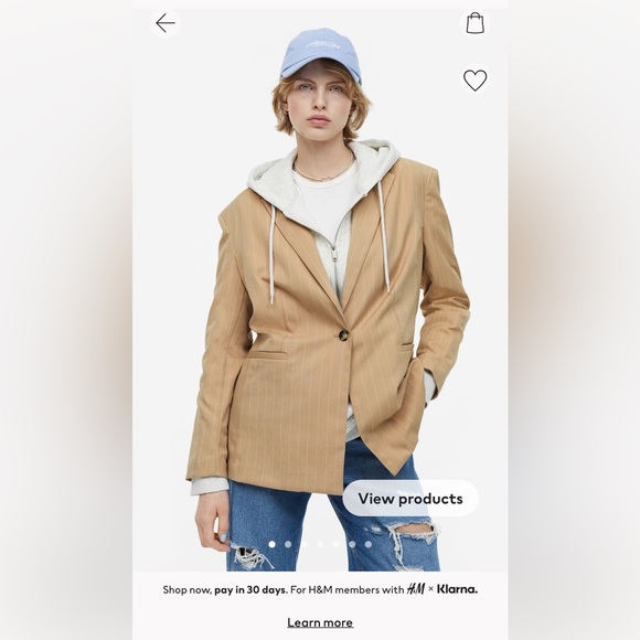 H&M Oversized Twill Jacket - Picture 2 of 2